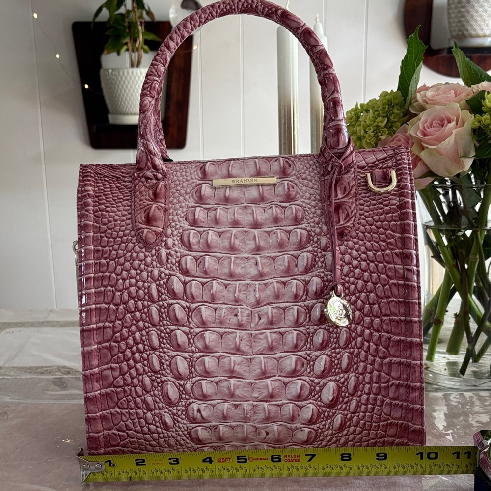 Brahmin Small Caroline Believe Ombré Melbourne Genuine Leather - Picture 12 of 14